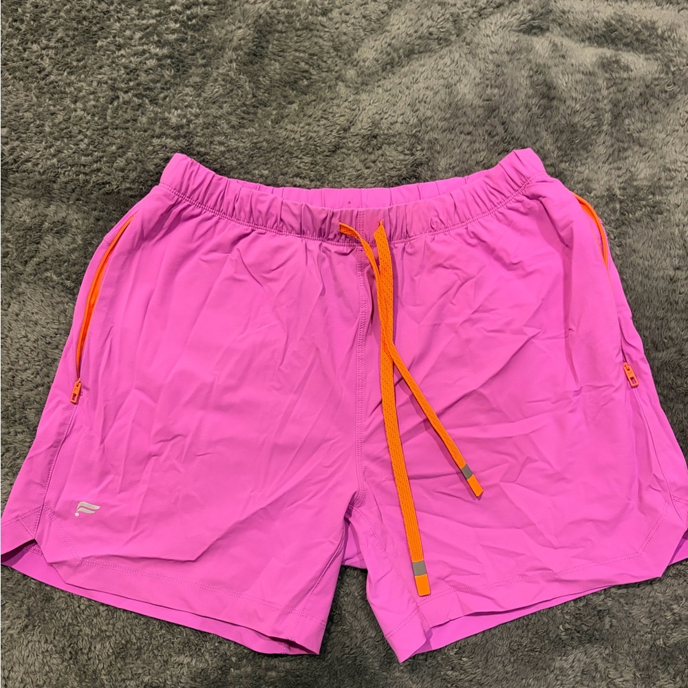 Fabletics Pink and Orange Athletic Shorts